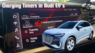 How to setup Charging Timers in Audi EV’s!
