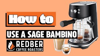 How to use: Sage Bambino Plus (Quick and Simple Guide) I REDBER COFFEE