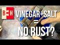 Removing Rust with Vinegar and Salt