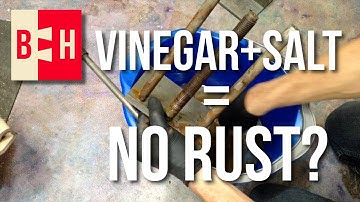 Removing Rust with Vinegar and Salt
