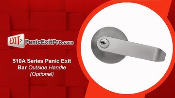How To Add optional Handle to 510 A Series Panic Exit Bar