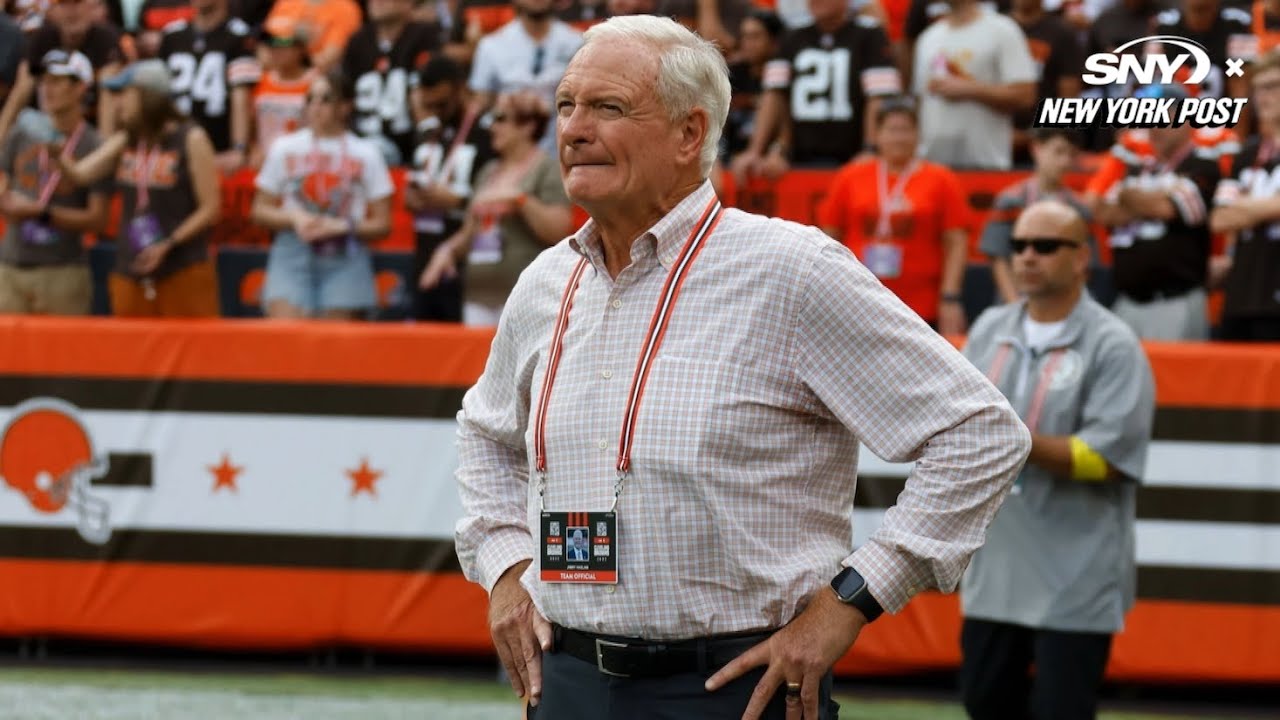 Fan arrested after thrown bottle hits Browns owner Jimmy Haslam | New York Post Sports