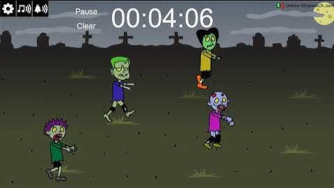 9 Minute Zombie Race timer
