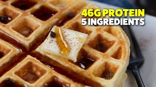 Protein Waffles with Simple Ingredients | Easy \& Healthy