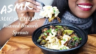 ASMR Eating Vegan MAC&CHEESE ~Roasted Brussels Sprouts 'Mac N' Cheese Rebel' (No Talking)