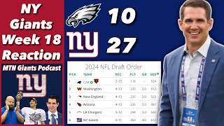 NY Giants Week 18 Reaction vs Eagles | Dominant Win, Drop 1 Spot in Draft by MikeTooNice  2,664 views 4 months ago 24 minutes