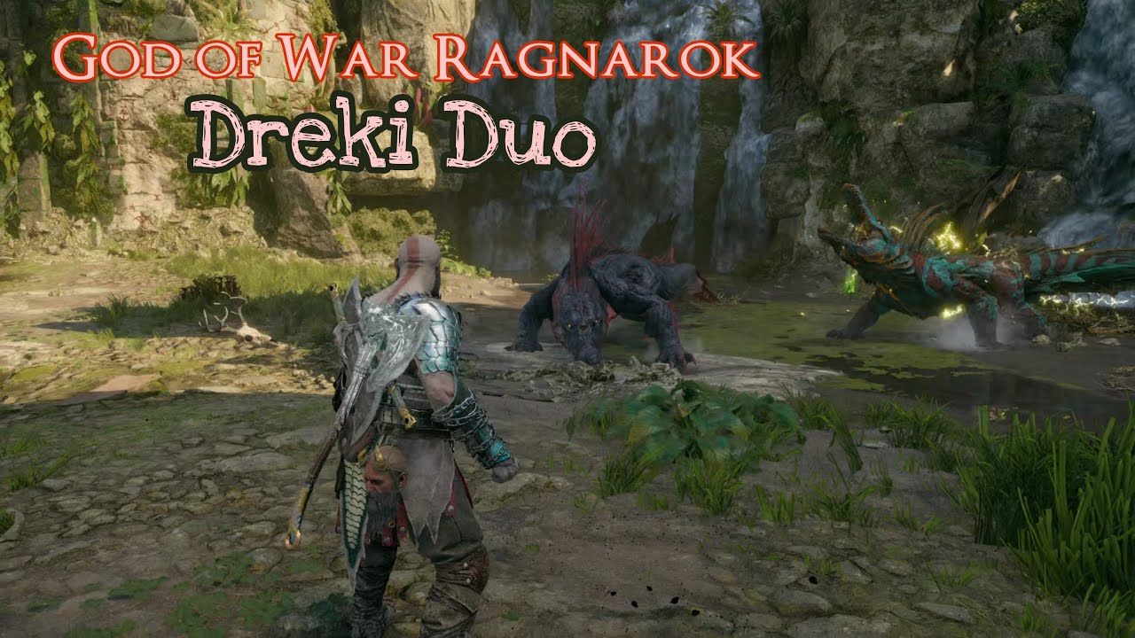 God of War Ragnarok - Double Dreki boss fight (GMGOW) - YouTube
