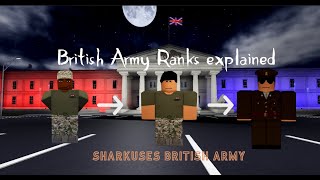 British Army ranks explained | (Roblox BRITISH ARMY) screenshot 2