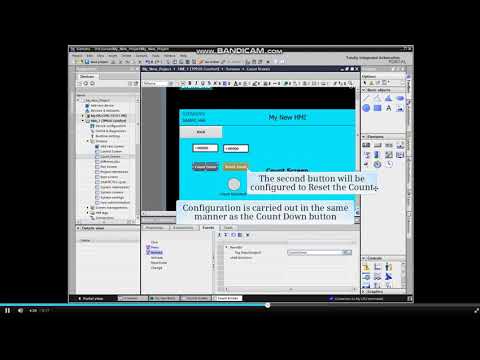 How To Insert & Configure IO Fields & Button In TIA Portal # HMI - 8 Of 10