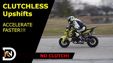 Motorcycle clutchless shifting