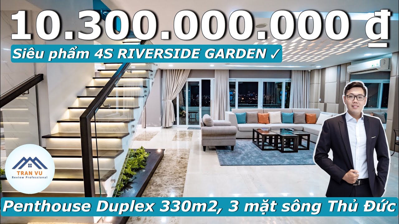 ✅[4K]Căn hộ Penthouse Duplex 4S Riverside Garden Thủ Đức | Trần Vũ Vlog