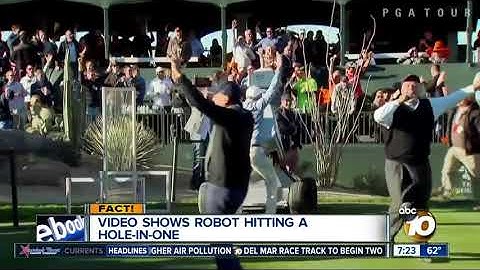 Robot hits hole-in-one?