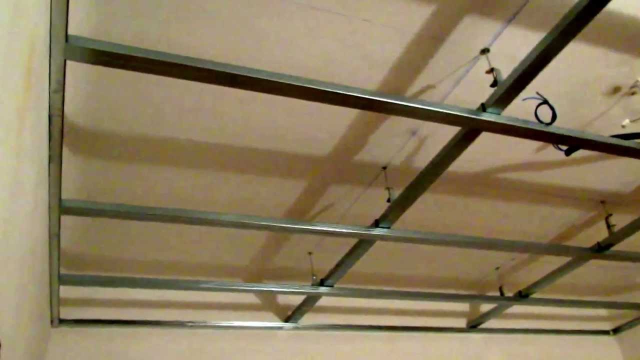 Controsoffitto bagno luglio 2012 youtube Struttura per cartongesso soffitto
