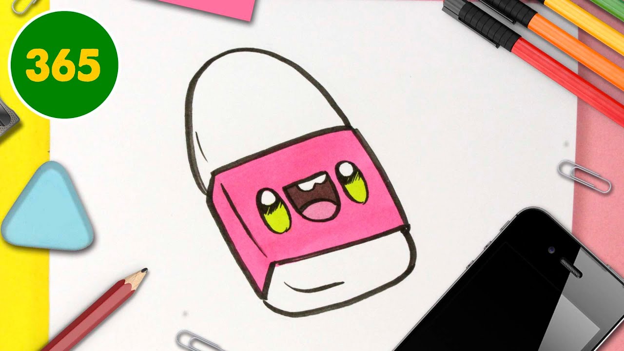 COMMENT DESSINER GOMME KAWAII ÉTAPE PAR ÉTAPE – Dessins kawaii facile 