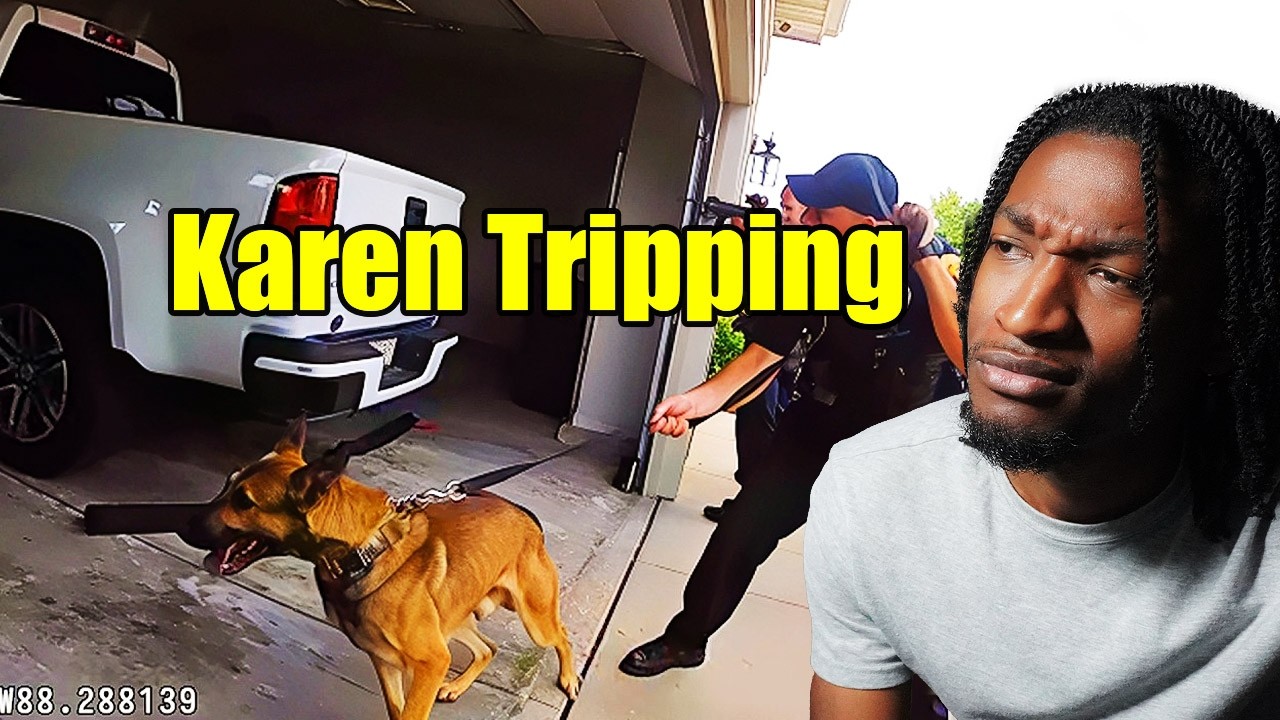 Karen Leads The Whole Police Department To Her House....