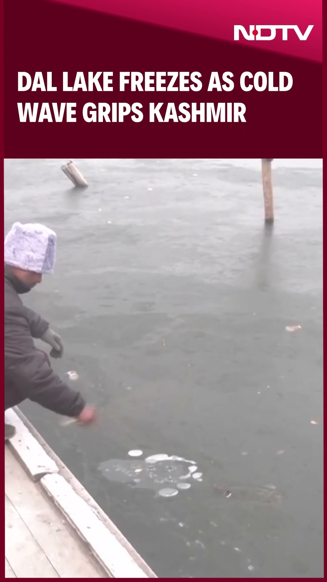 Dal Lake Freezes As 'Chillai Kalan' Ushers In Intense Cold Wave In Kashmir