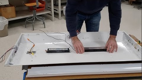 Fluorescent to LED conversion with emergency lamp