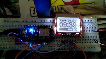 Esp8266 Nokia 5110 NTP u8g2 WFM