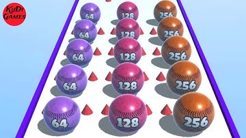 BALL MERGE 2048 - Gameplay iOS Android #286 ( Levels 81 to 89 ) | Run to 2048