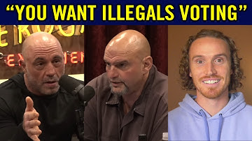 Joe Rogan Leaves Sleazy Democrat MUMBLING, Calls Him Out for ILLEGALS VOTING in Swing States