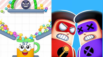 Rope and Balls VS The Superheroes League - All Levels SpeedRun ep1