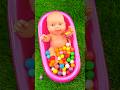ASMR Mixing Lollipops Candy with Jingle Bells in Rainbow Bathtub