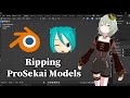 How to rip project sekai models for mmd with blender