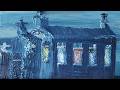 Real Time Oil Painting Alla Prima Nocturne No. 3: St. Nicholas Russian Orthodox Church Architecture