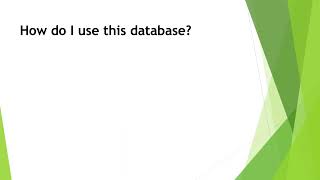 Using the Funding Opportunities Database