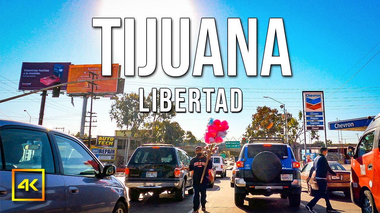 Driving Through Colonia Libertad 4K Tijuana, Baja California Mexico