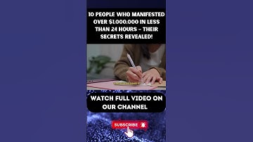 10 People Who Manifested Over $1,000,000 in Less Than 24 Hours – Their Exact Strategies Part 13