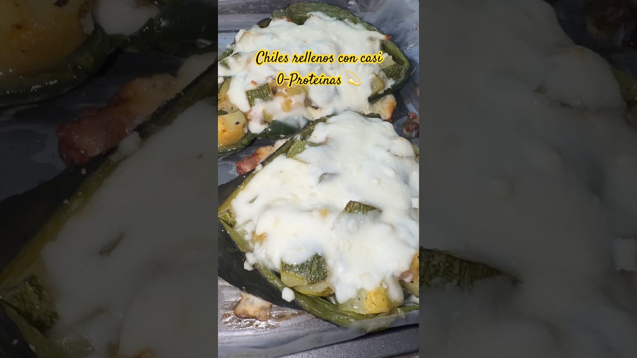 Chiles rellenos DELICIOSOS pero saludables 💫❤️ 