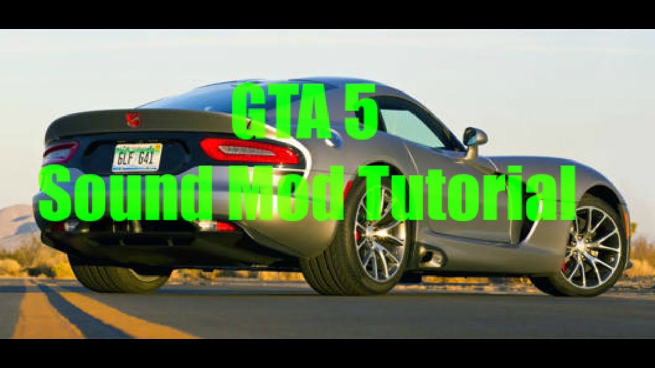 Gta 5 Vehicle Sound Mod Tutorial YouTube