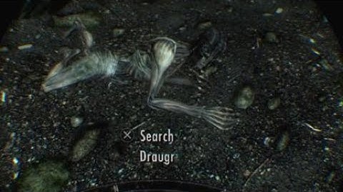 Skyrim VR - Draugr Dies Posing
