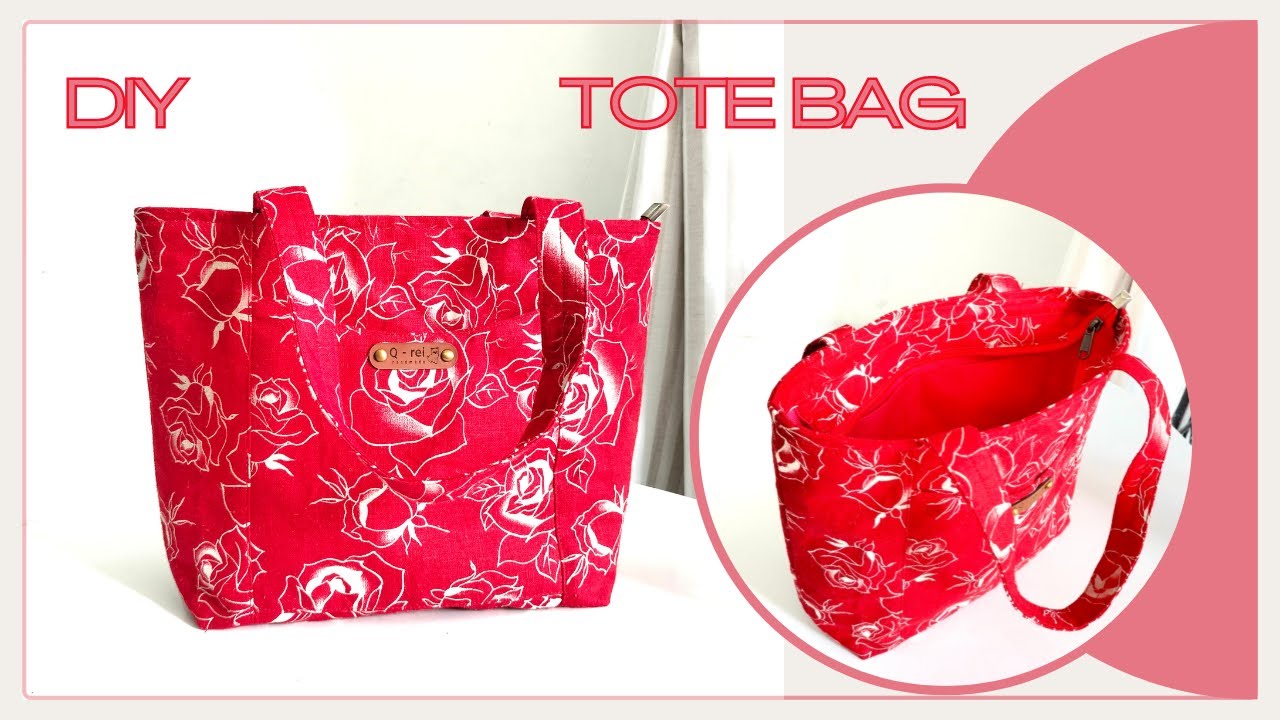 How To Make Tote Bag With Pockets | DIY Tote Bag With Pockets - YouTube