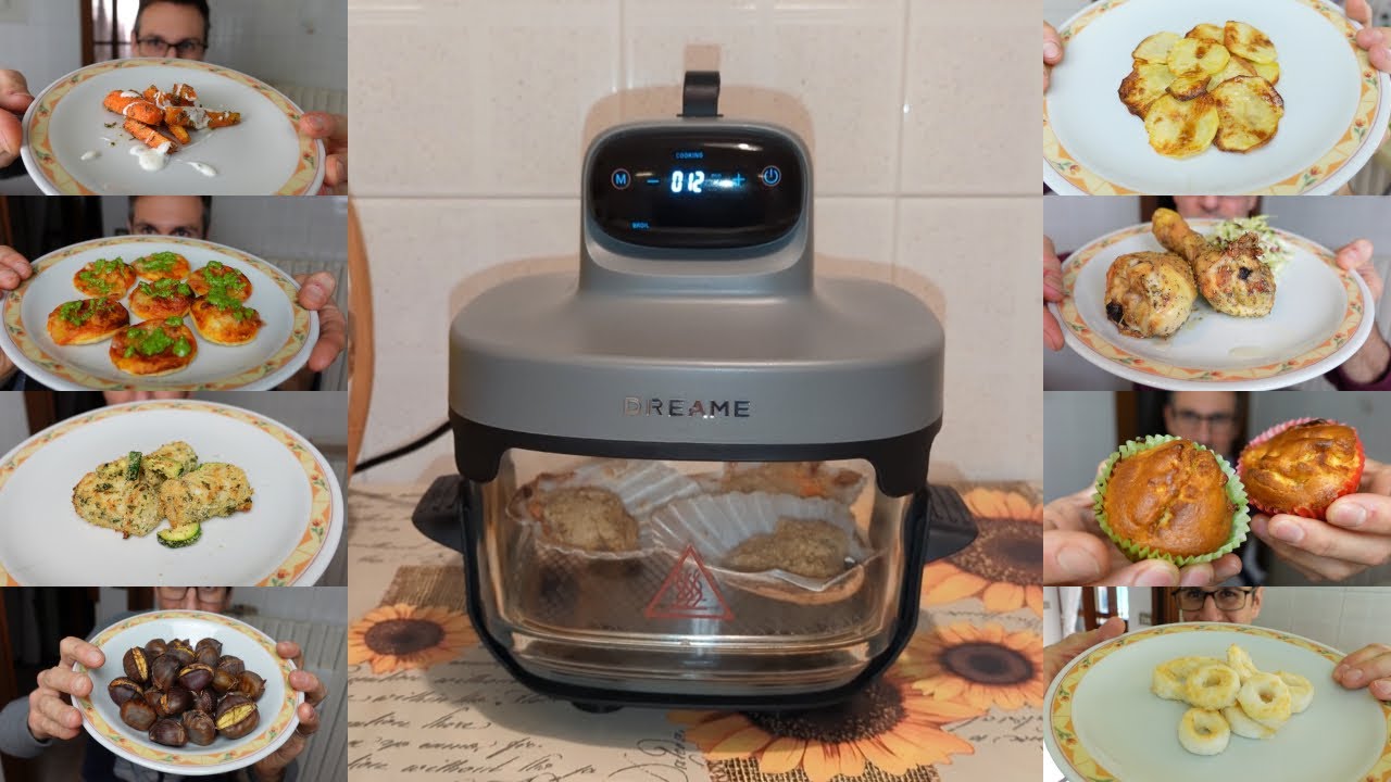 Recensione friggitrice ad aria Dreame Tasti - 2 cestelli trasparenti, NO teflon, NO pfas!