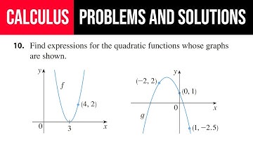 10. Find expressions for the quadratic functions whose graphs are shown.