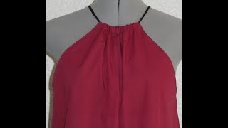 HALTER TOP #diy #easy #pattern #simple #stepbystep #top #beginnerfriendly #blouse