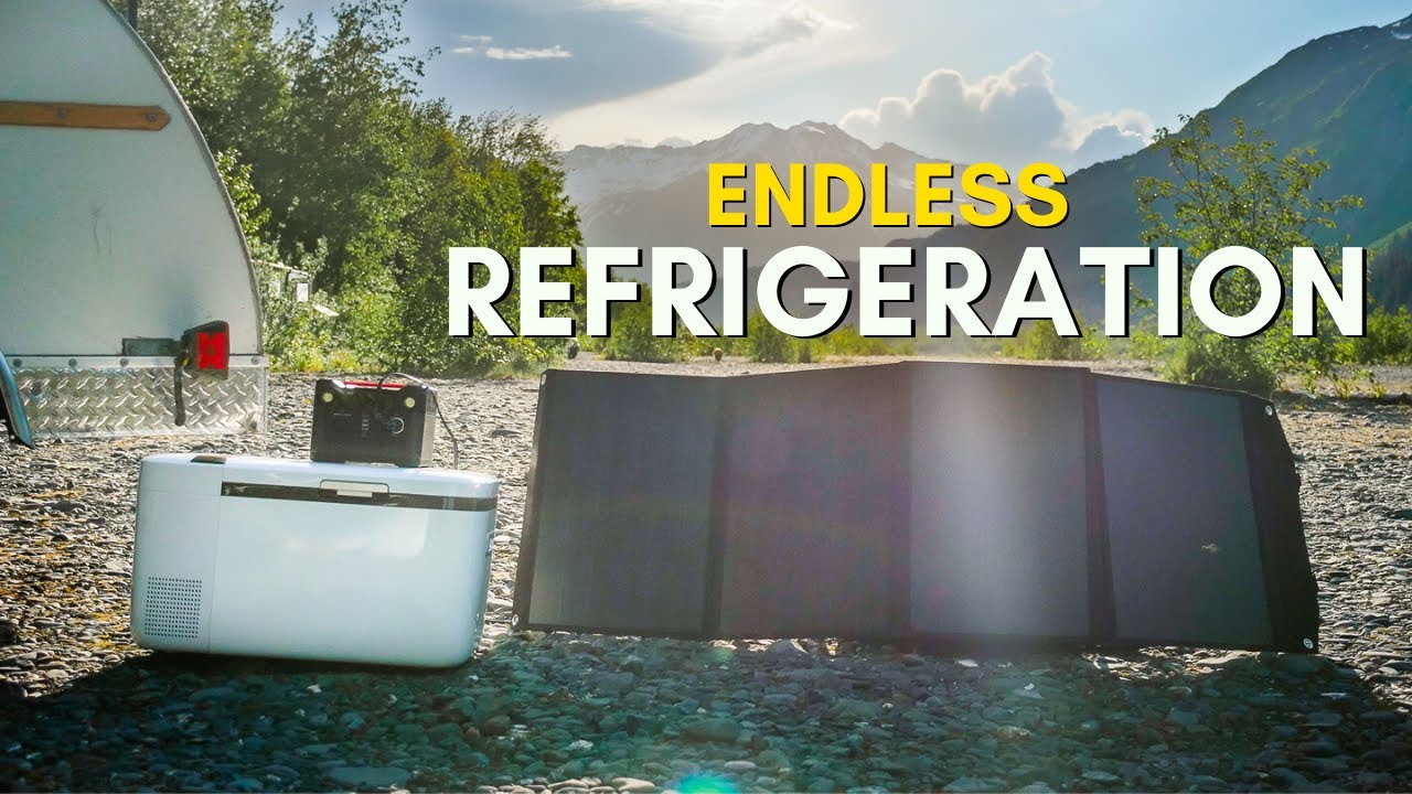 The Best Portable Fridge And Solar Combo For Camping On A Budget!