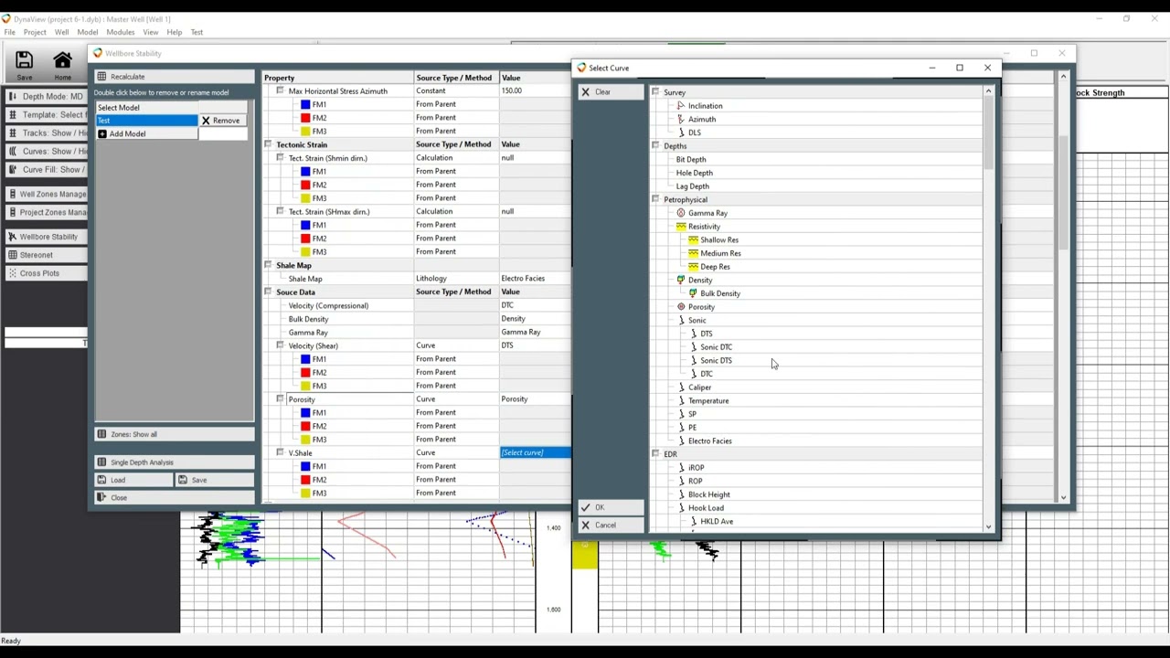 DynaView PressurePro Tutorial 8   Wellbore stability