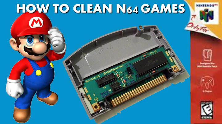 How to clean a dirty non working Nintendo 64 game cartridge