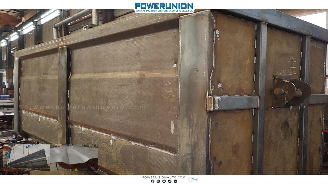 Hook lift bins production and processing.PUA20230305