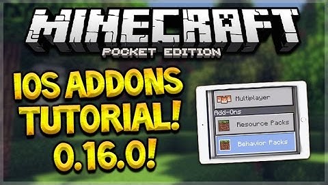 iOS 0.16.0 ADDONS! Minecraft Pocket Edition - How To Install Addons iOS Tutorial (Pocket Edition)