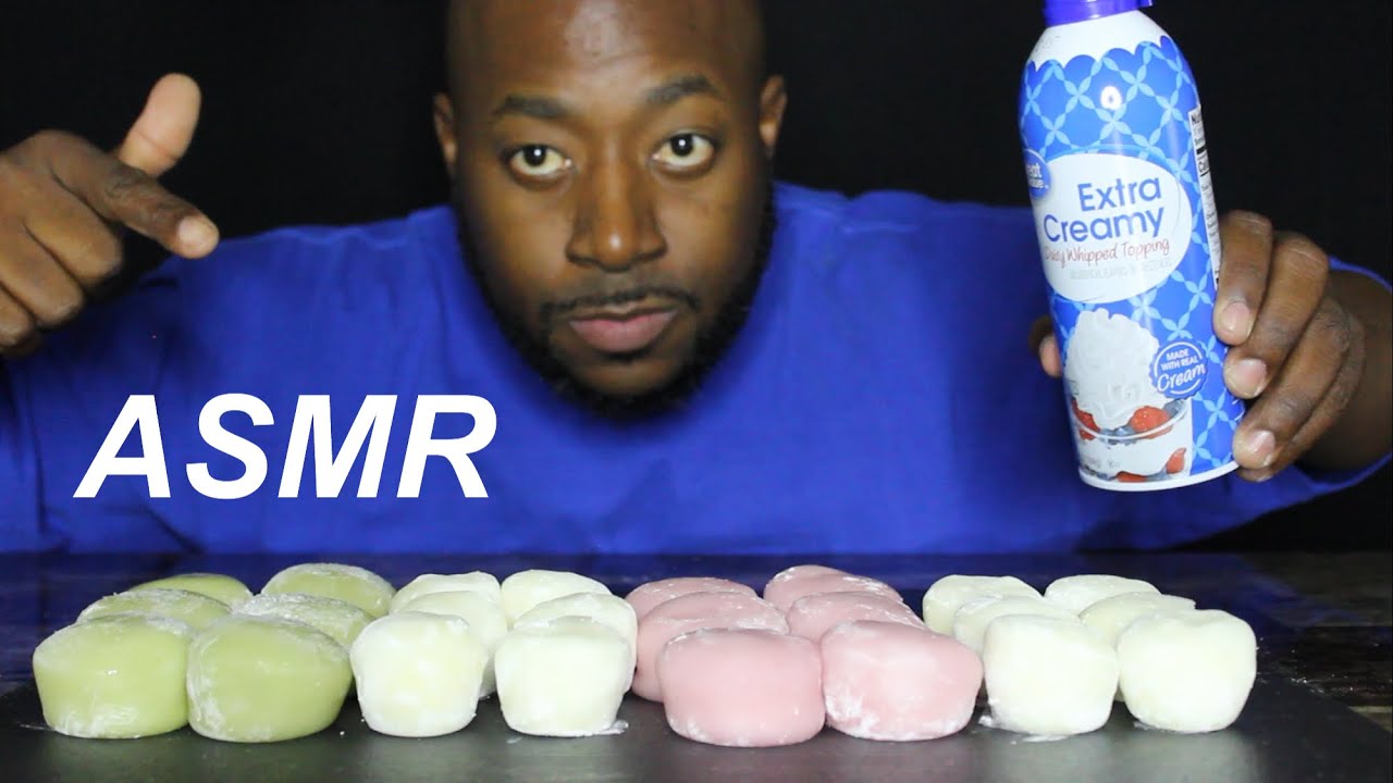 ASMR. MOCHI ICE CREAM BONBONS ((SOFT AND STICKY SOUNDS))  MUKBANG. NO TALKING