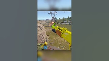 Rust Heli Meets Powerline LOL