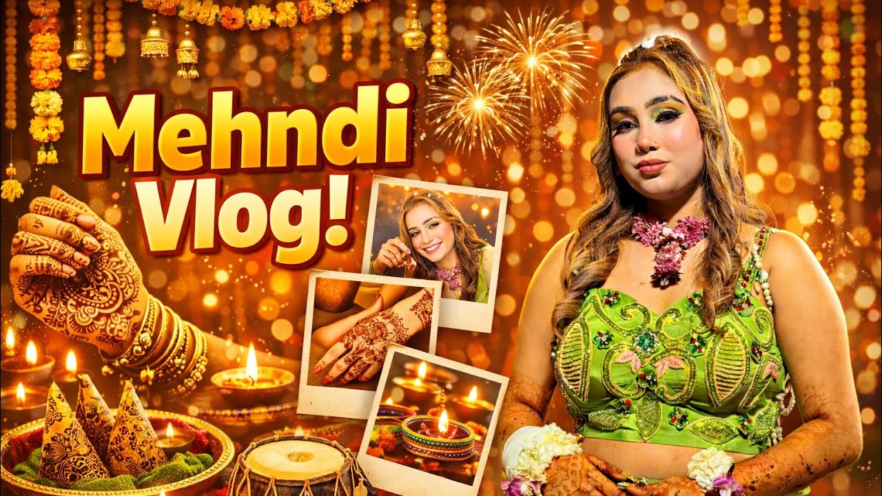 Mehndi Vlog…🫶❤️ //#enjoy //#wedding //#familywedding //