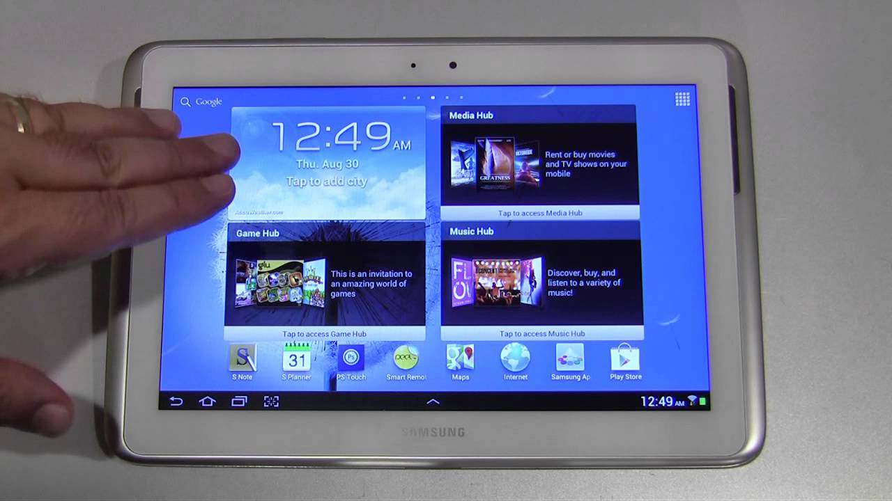 Samsung Galaxy Note 10.1 Android Tablet Review YouTube