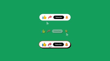 💚 YouTube Subscribe Button Animation Green Screen | No Copyright