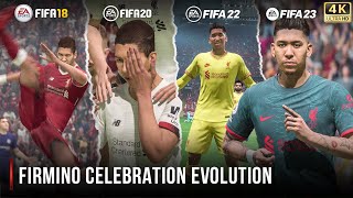 Firmino Celebration Evolution In FIFA | 18 - 23 | 4K 60FPS