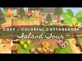 COLORFUL COTTAGECORE ISLAND TOUR | Animal Crossing New Horizons